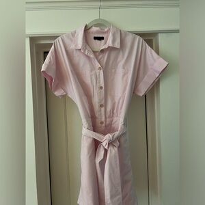 J. Crew Light Pink Button Down Romper